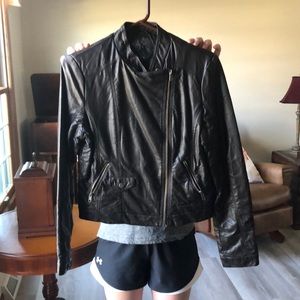 Fake leather jacket